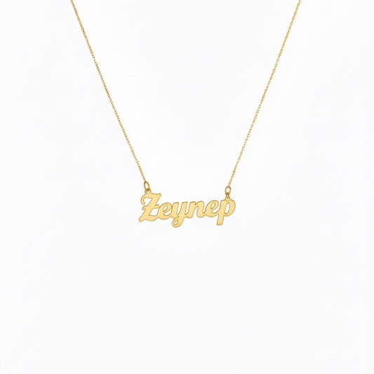 El Yazılı İsim Kolye | Kişiye Özel 925 Ayar Gümüş | Altın Kaplama - Pırlanta Takı