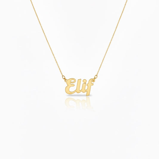 El Yazılı İsim Kolye | Kişiye Özel 925 Ayar Gümüş | Altın Kaplama - Pırlanta Takı