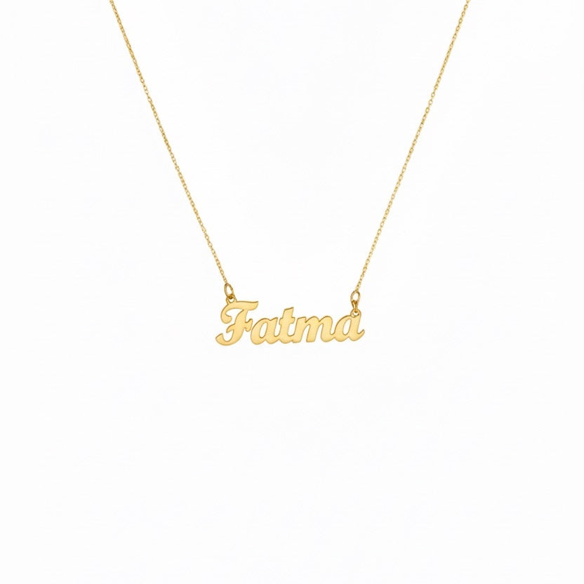 El Yazılı İsim Kolye | Kişiye Özel 925 Ayar Gümüş | Altın Kaplama - Pırlanta Takı