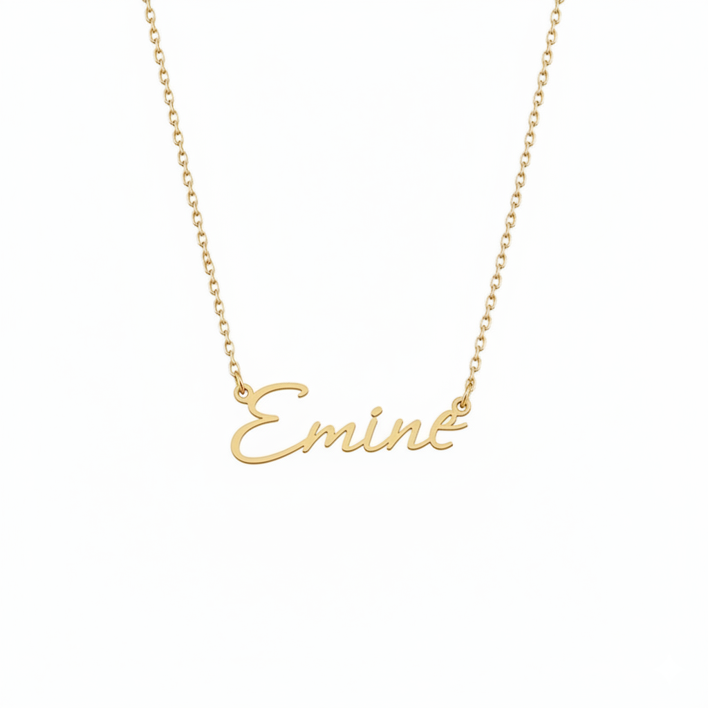 El Yazısı İsimli Kolye | Kişiye Özel 925 Ayar Gümüş | Altın Kaplama - Pırlanta Takı