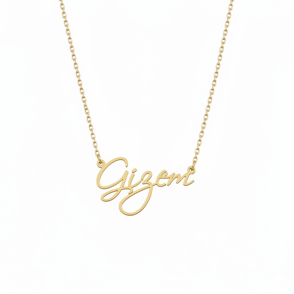 El Yazısı İsimli Kolye | Kişiye Özel 925 Ayar Gümüş | Altın Kaplama - Pırlanta Takı