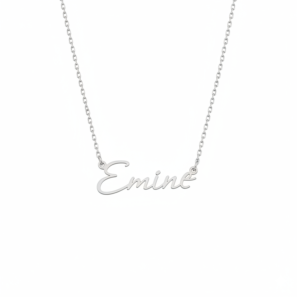 El Yazısı İsimli Kolye | Kişiye Özel 925 Ayar Gümüş | Altın Kaplama - Pırlanta Takı